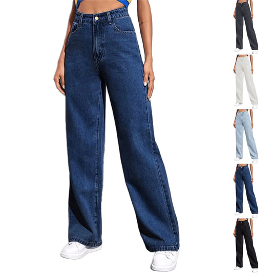 Jeans Loose Fit Soft High Waisted Wide Leg Jeans