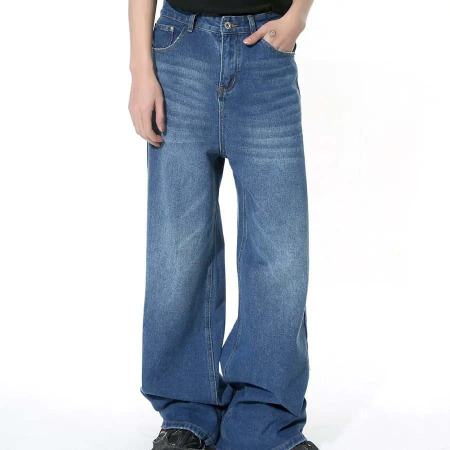 Mens Loose Straight Fit Jeans